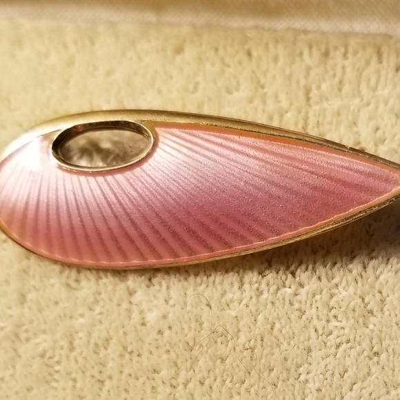 VINTAGE ivar holth sterling guilloche brooch - Picture 3 of 8